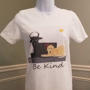 T-Shirt Tee DENNIS CAMPAY Original Design "Be Kind" Abstract Realism
